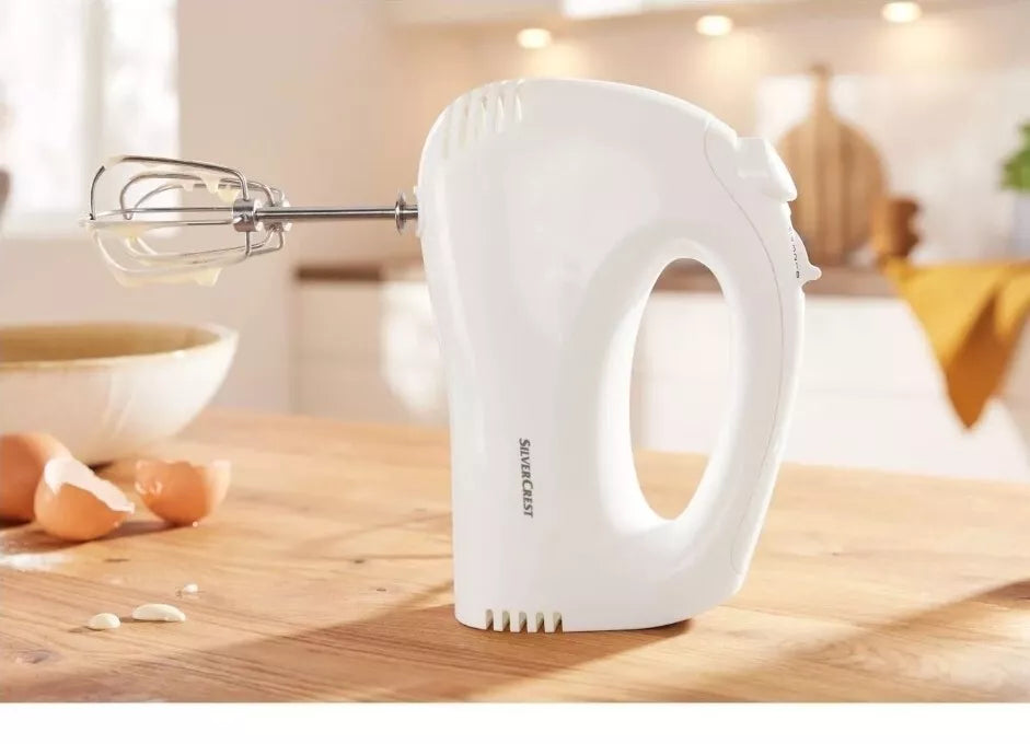 Silvercrest 120W Hand Mixer 5 Speeds Turbo White