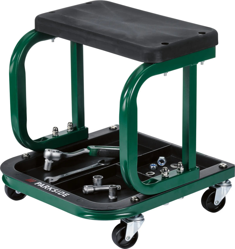 PARKSIDE® workshop rolling seat, with storage compartments