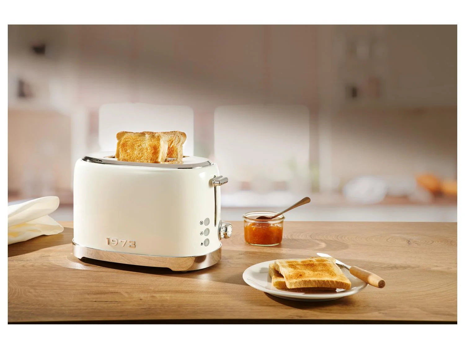 SilverCrest Retro Design beige toaster 980 W