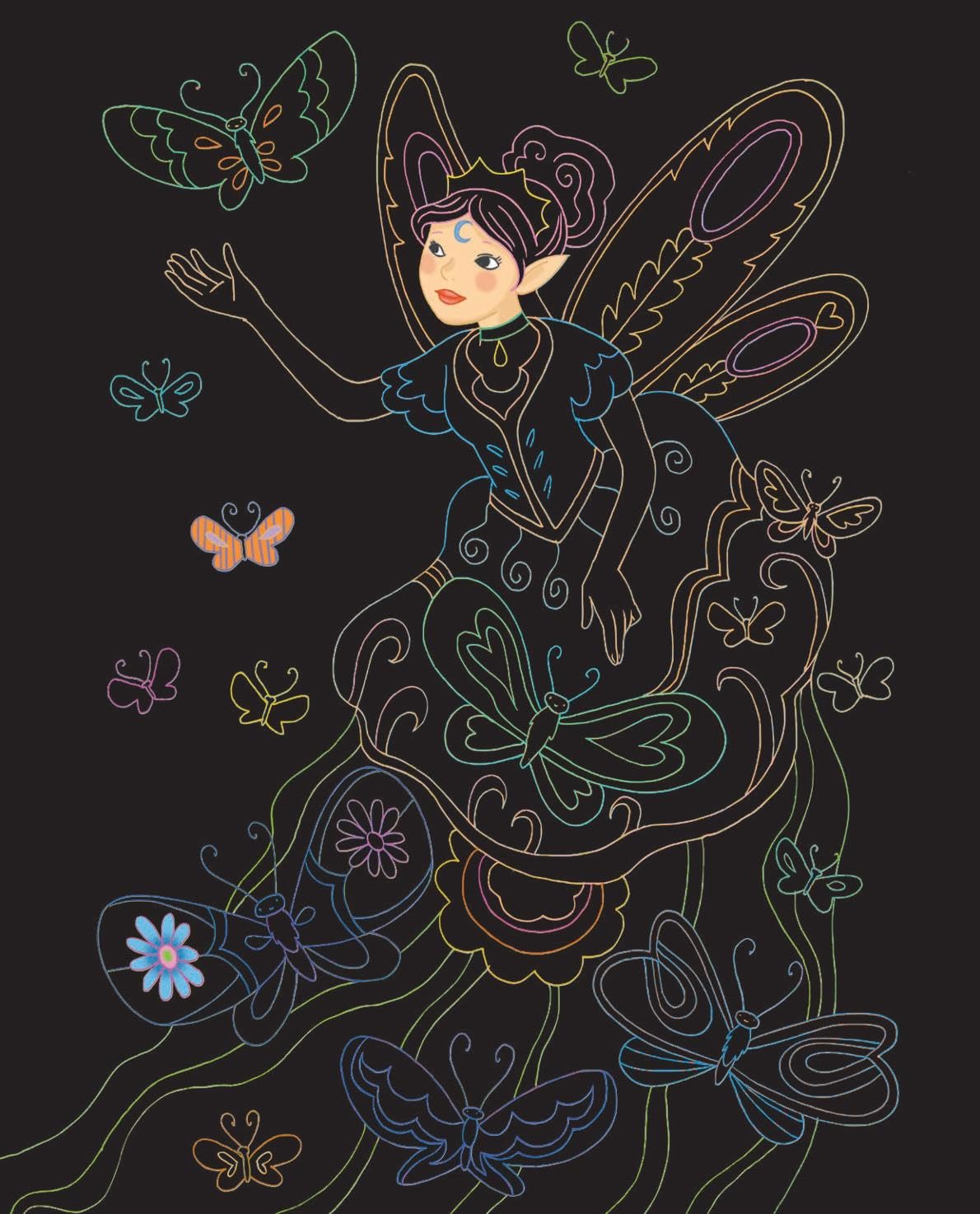 Scratch Book - The Magical World of Fairies & Elves