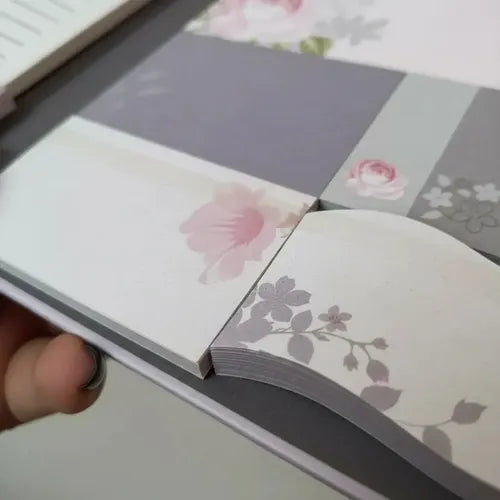 Crelando Floral Sticky Notes & Memo Pad Set