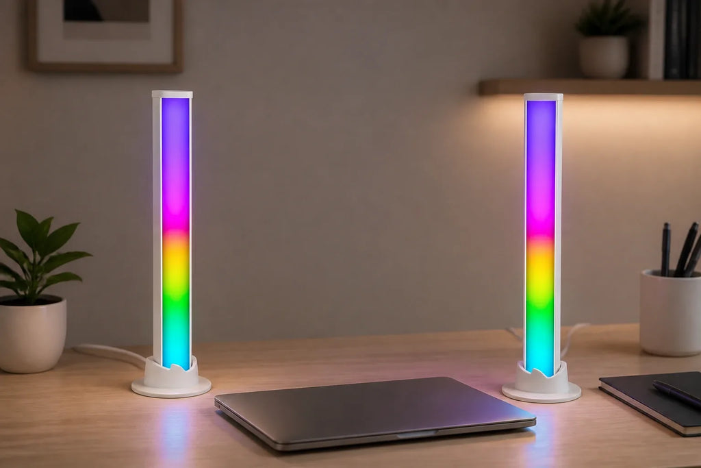 LIVARNO 2 Bars for Desk/Table RGB LED 30 cm with remote and sound sensor