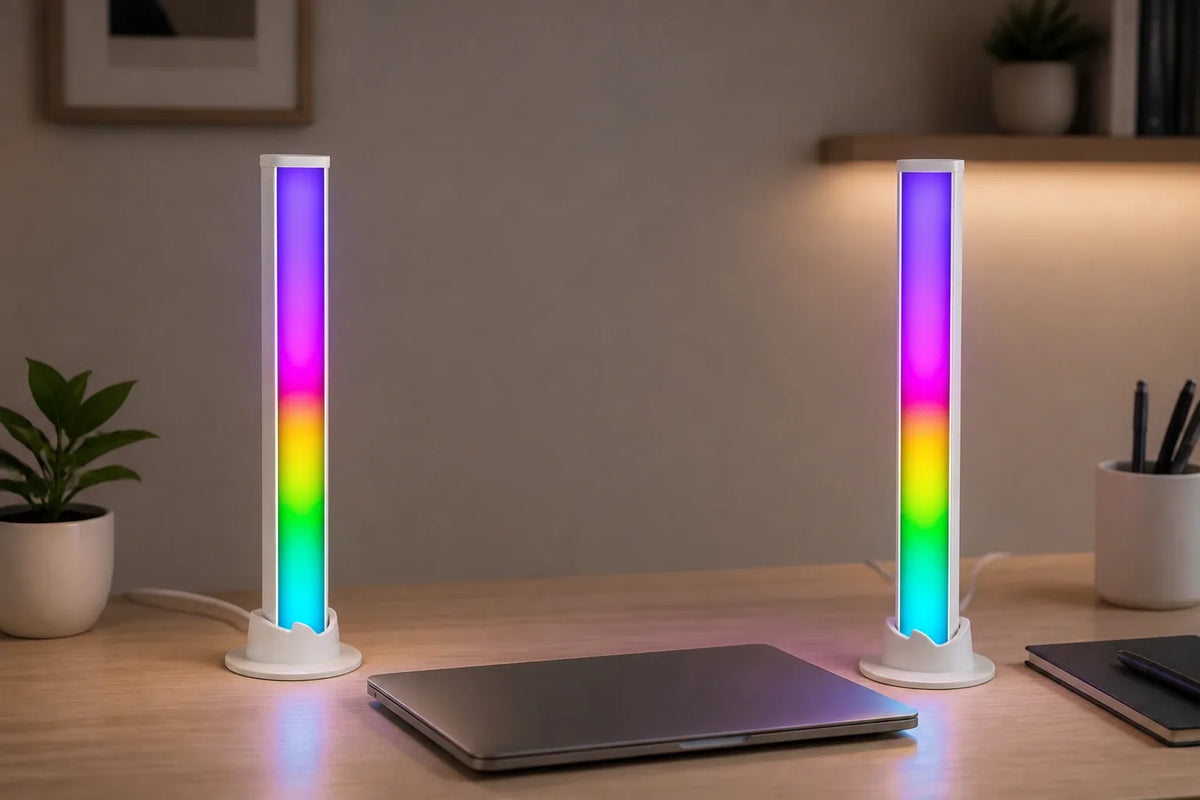 LIVARNO 2 Bars for Desk/Table RGB LED 30 cm with remote and sound sensor