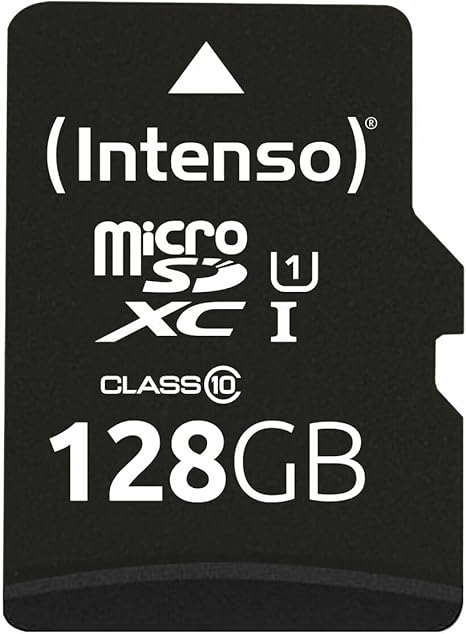 Intenso Premium Microsdxc Memory Card INCL. SD Adapter, Class 10 UHS-I, 128 GB, Black
