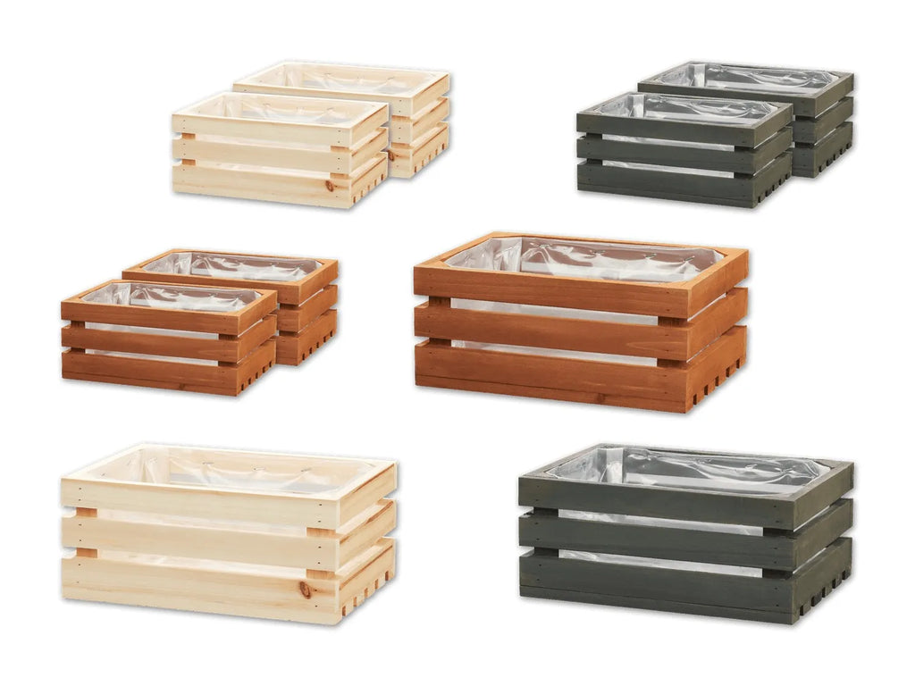 Parkside Wood Planter box - 17.5x12.5x7.5 cm