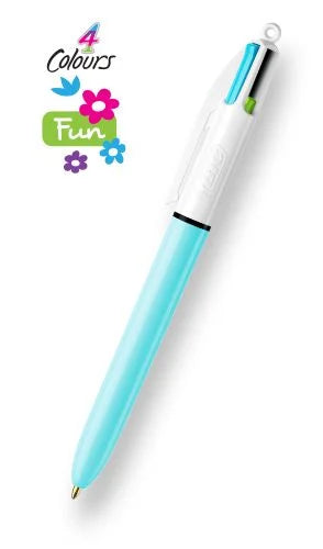 BIC SHINE 4-COLOR PEN (CHOOSE COLOR)