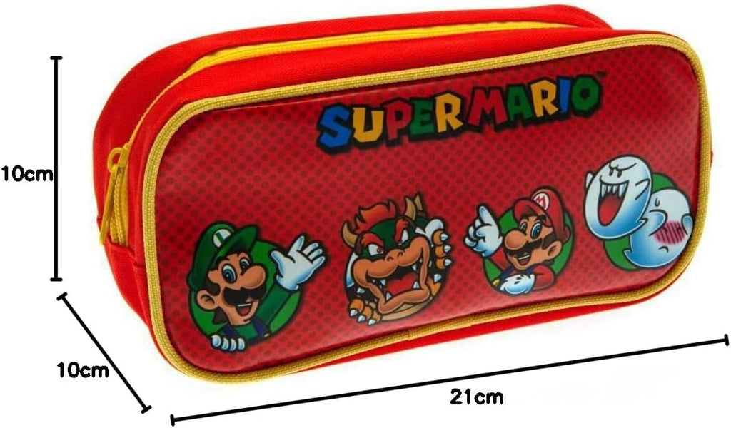 Official Nintendo Super Mario Characters Rectangle Pencil Case