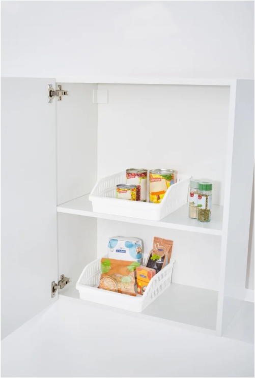 LIVARNO home Storage baskets for refrigerator cabinets 25.6x9.5x30 cm