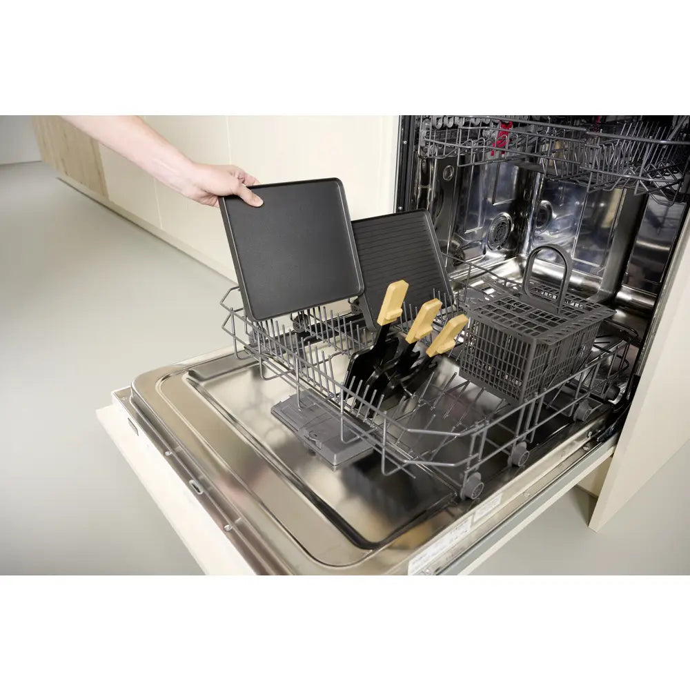 Princess Pure 8 Raclette Non-Stick Coating, 8 Pans Black, Stone, Bamboo