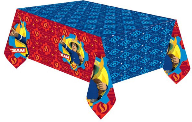 Amscan 9902178 - Fireman Sam Party Plastic Table Cover - 1.8m x 1.2m