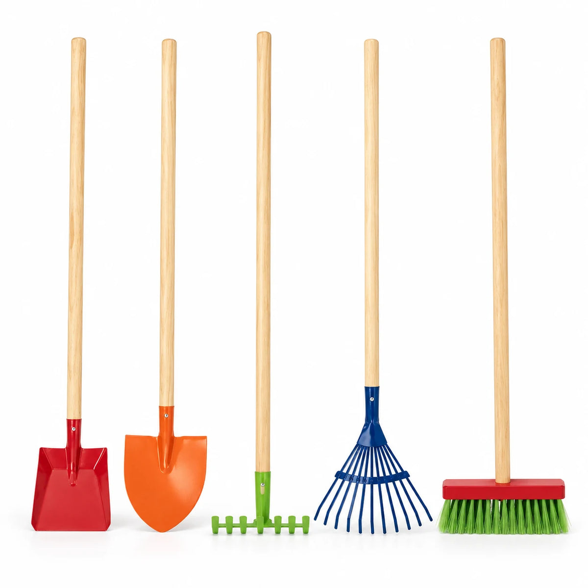 LUPILU Children’s Garden Tools with Real Wooden Handles & Metal Heads