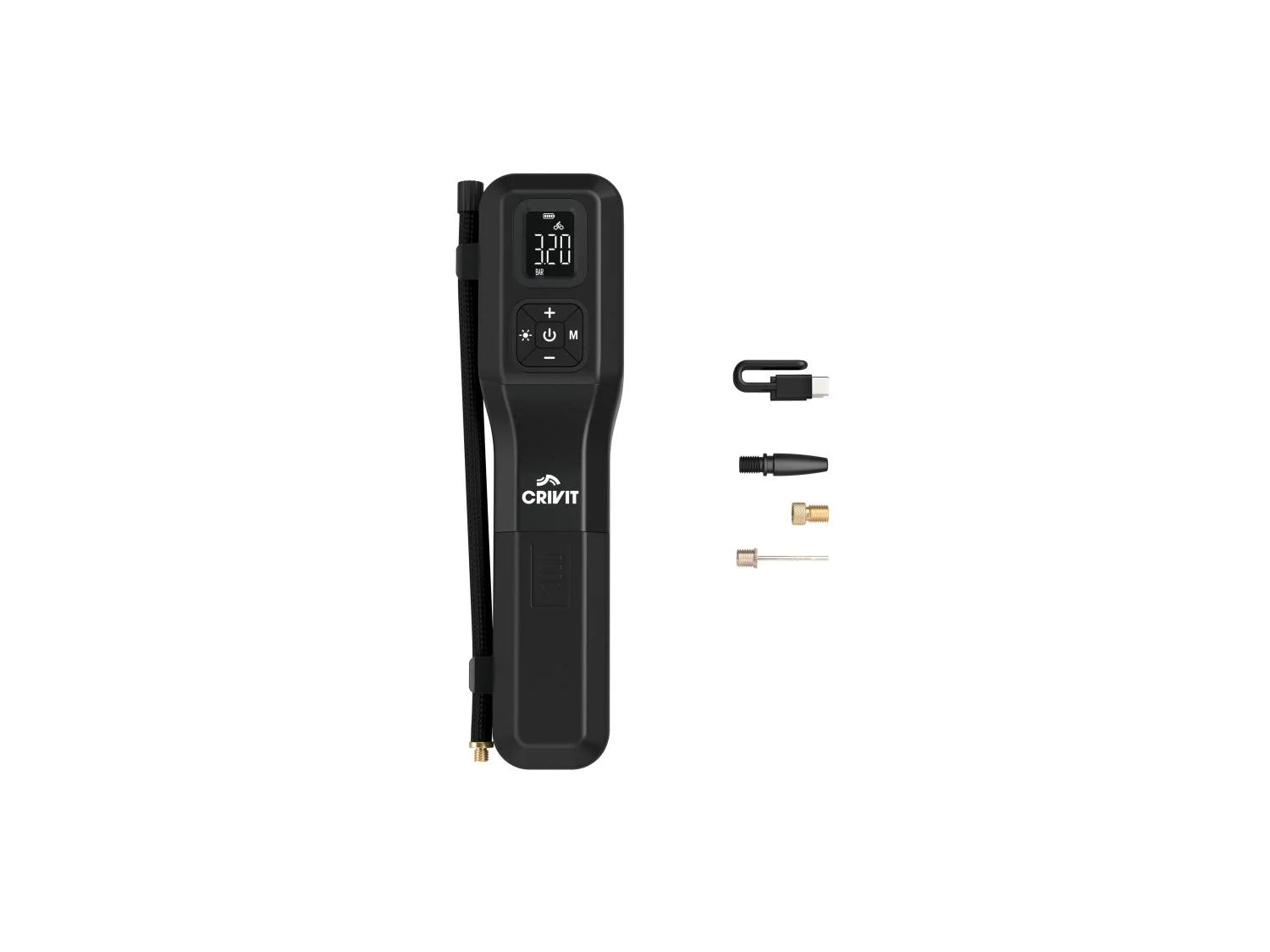 CRIVIT Premium Cordless air pump for Cars, Motocycles, Bicycles, Inflatables