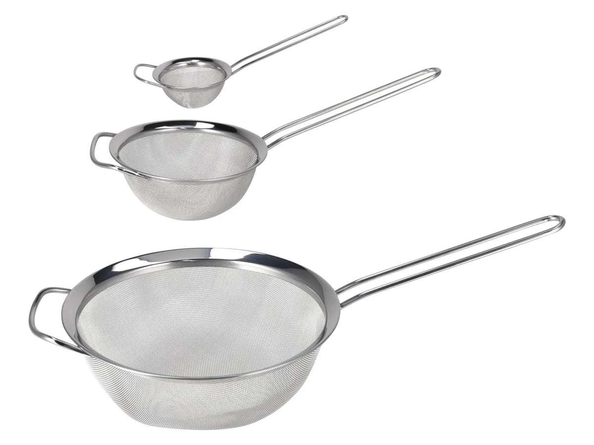 SILVERCREST® 3-piece stainless steel sieve set (passoires)