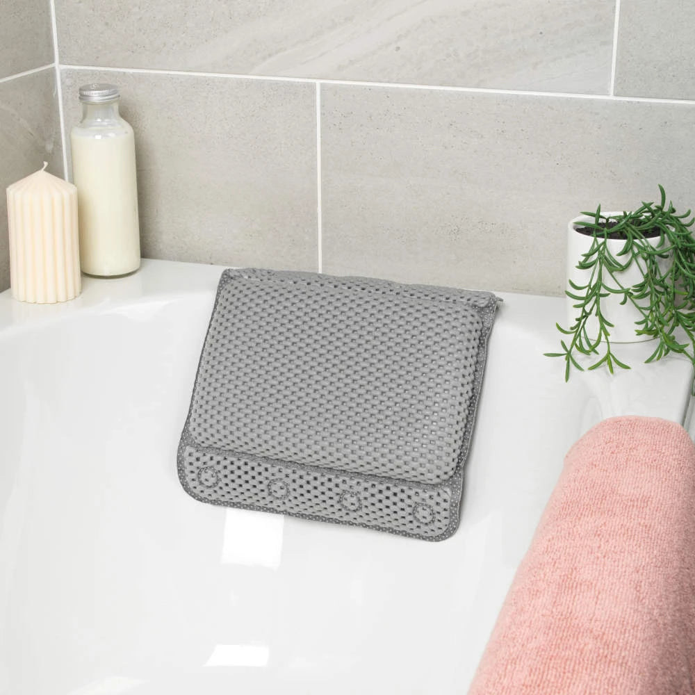 Beldray Anti Bacterial treated Bath Pillow - Grey