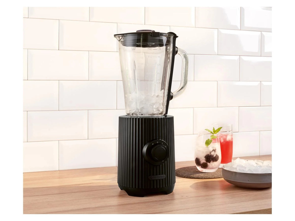 SILVERCREST Stand Glass Mixer Blender Smoothie 600 W 1.75 L - BLACK