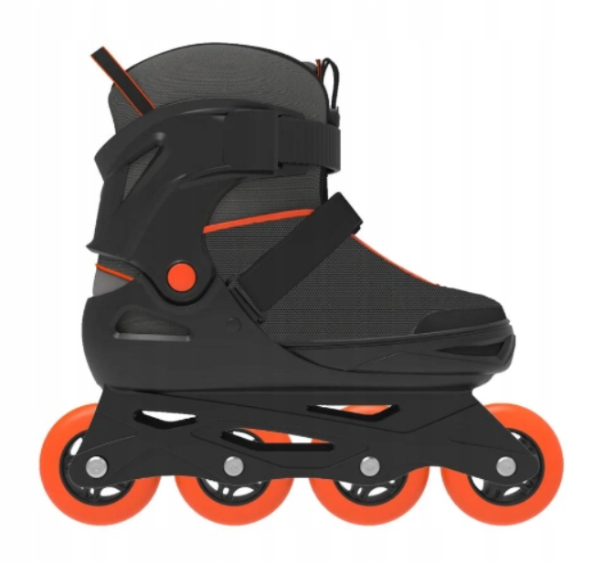 CRIVIT Children's roller skates black with orange size 37-41