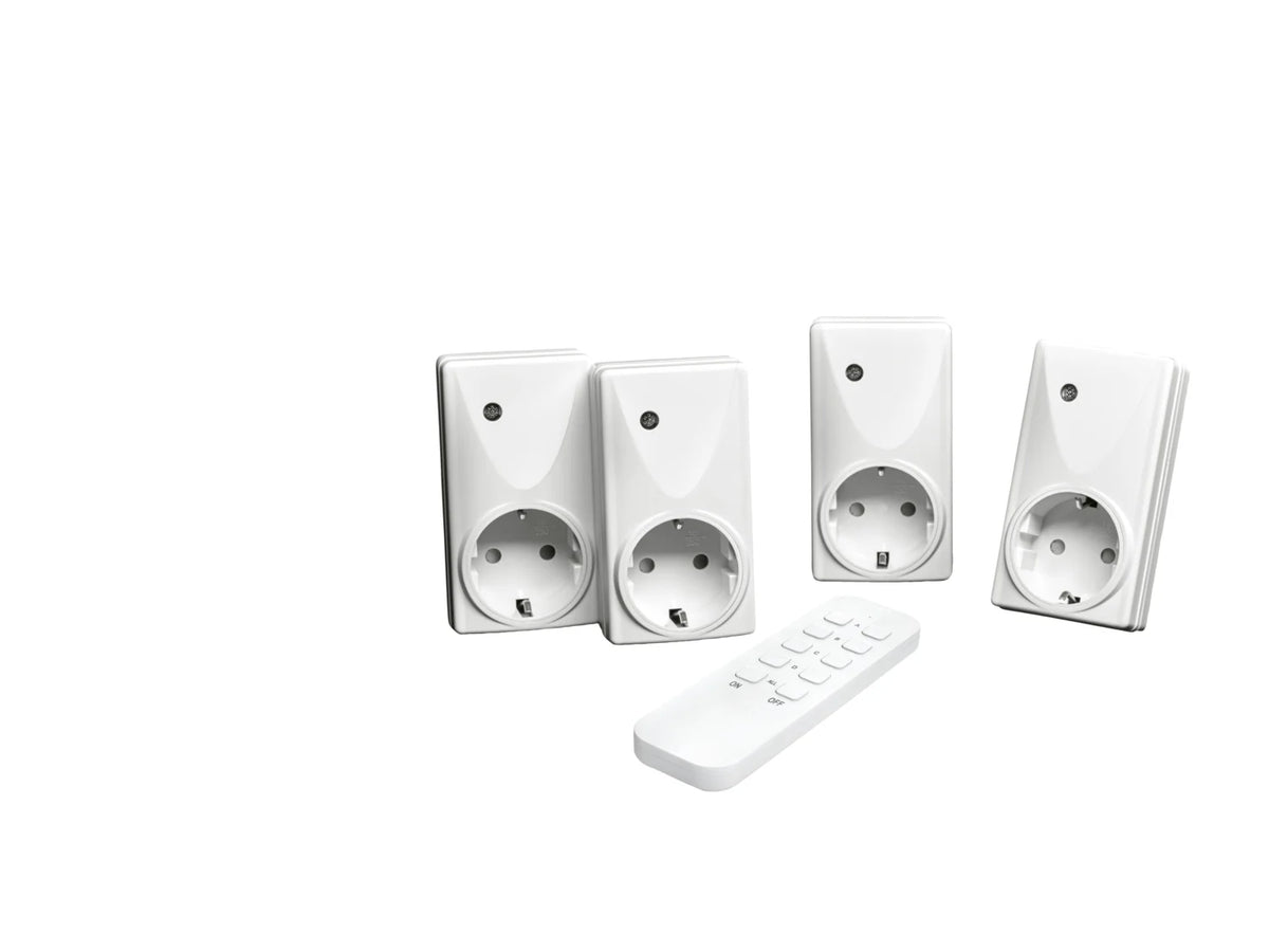 TRONIC® IP44 Wireless Plugs - Indoor (set of 4)