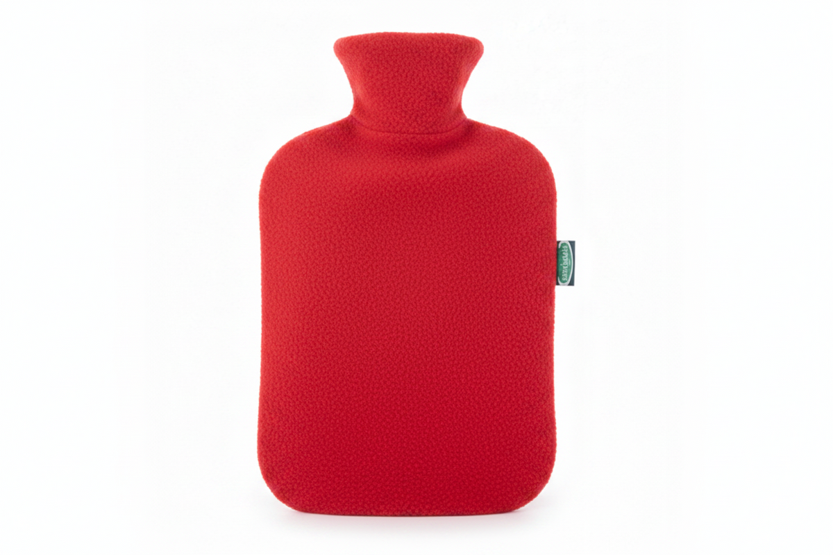 Sensiplast Large Hot Water Bottle Warmer in Fleece Cover 2L - Beige