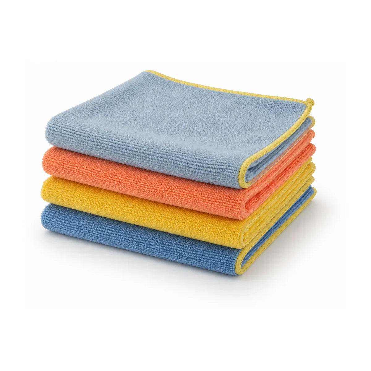 W5 Microfibre Cloths set of 4 - each piece for a purpose (32x32cm)