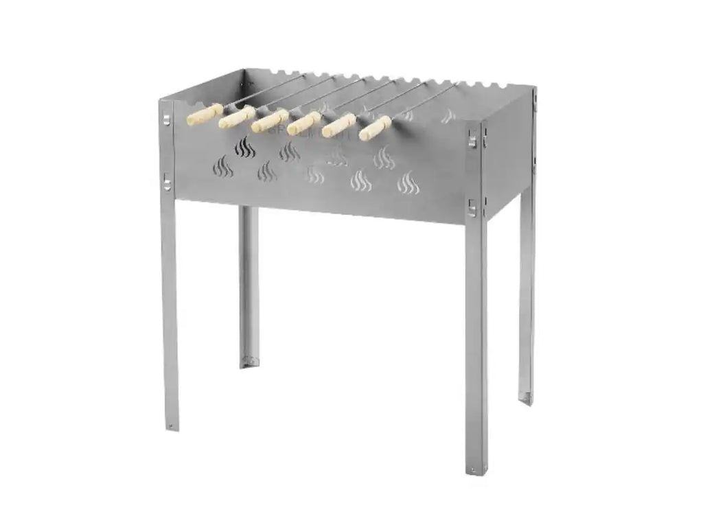 Country Side (GRILLMEISTER) Shashlik Charcoal Barbecue BBQ KANSAS, incl. 6 grill skewers