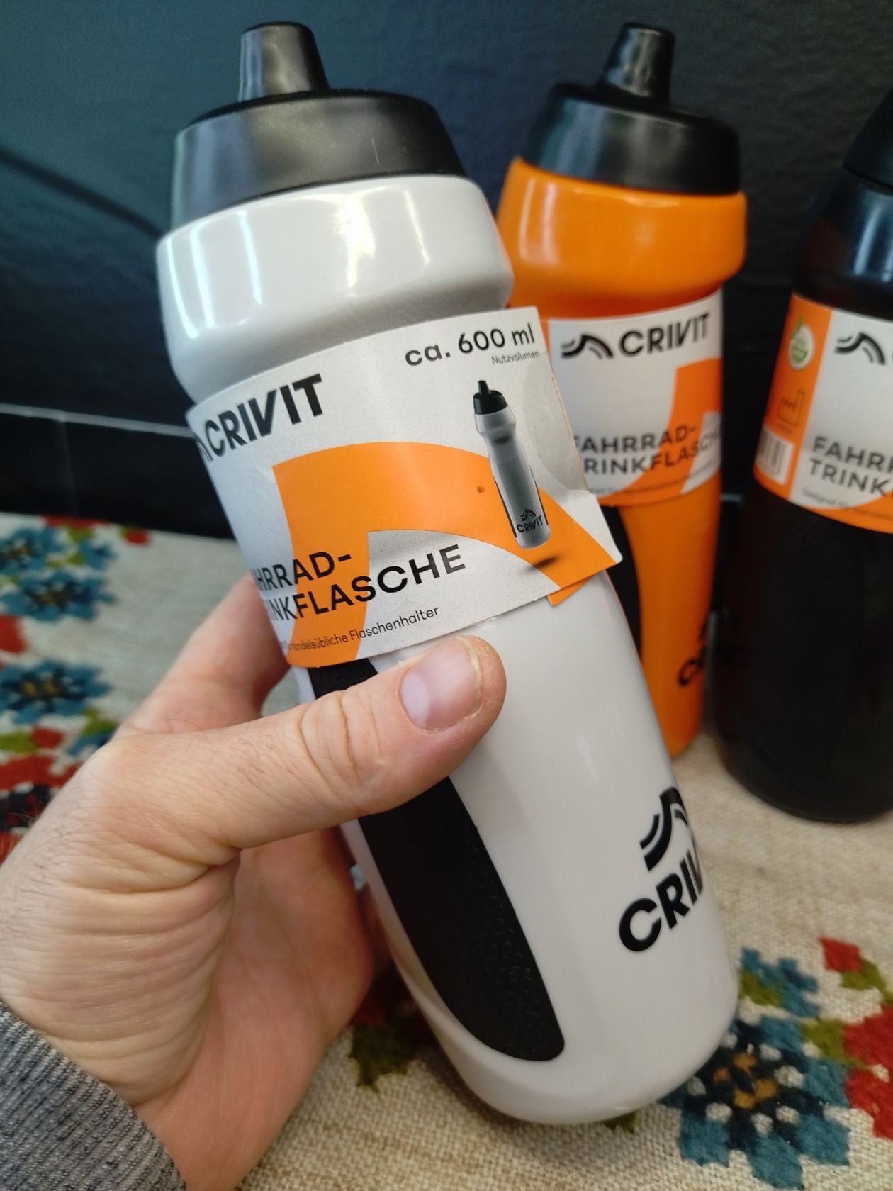CRIVIT 600 ml Water bottle - Light Grey