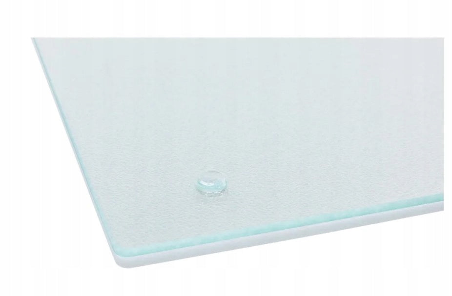 Livarno Home Tempered Glass Cutting Board and Hob Cover, matte, 2 pcs x 30 x 52 cm
