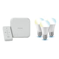 Smart Home Lighting Kit - Zigbee 3.0 - Built-in Google Assistant - Remote Control - 3 E27 Bulbs