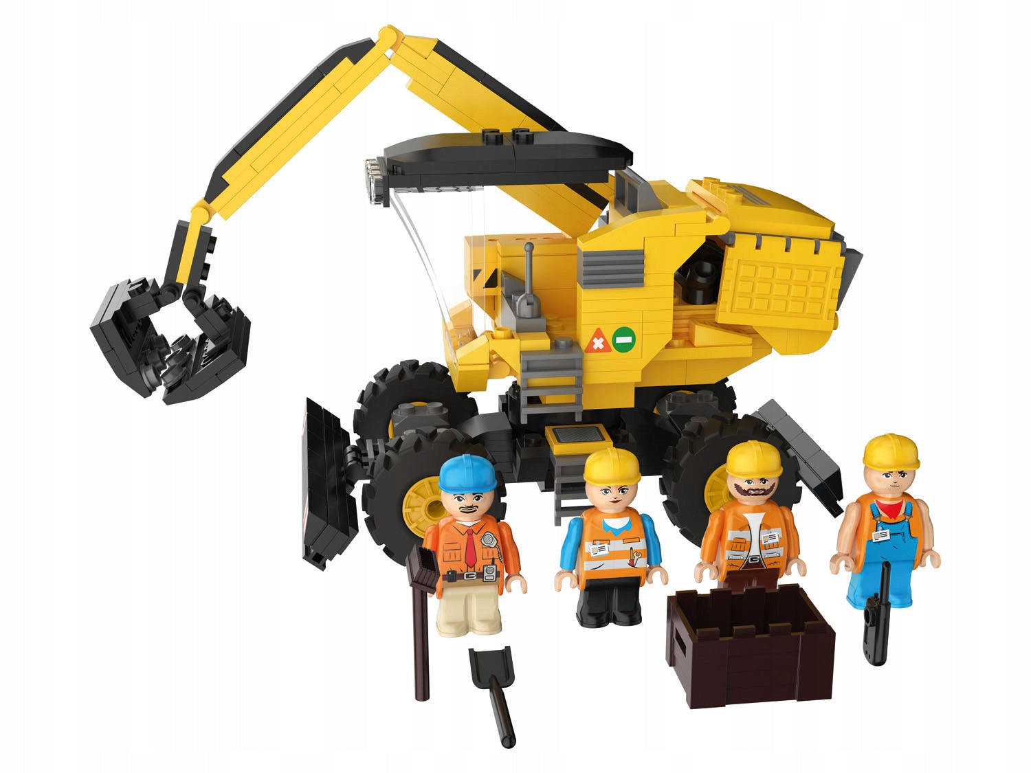 KIDLAND BLOCKS EXCAVATOR CONSTRUCTION SITE 275 PIECES, 5+