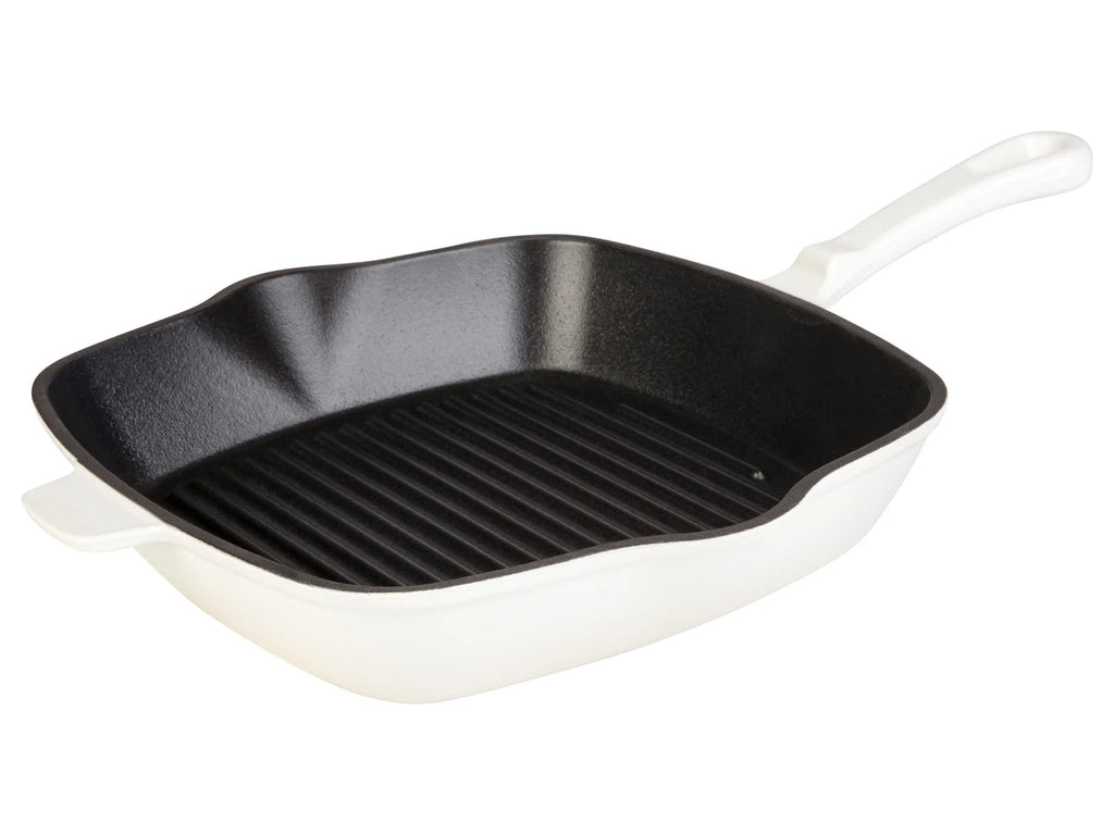 SILVERCREST® Cast iron grill pan, 24 cm - BEIGE