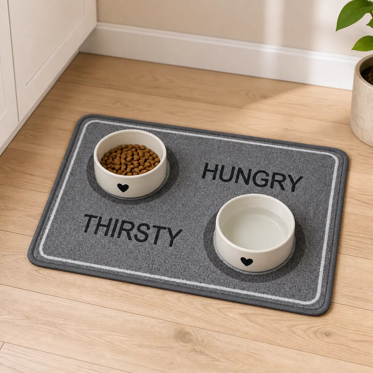 Mighty Paws Food Mat – Hungry/Thirsty 40x57cm