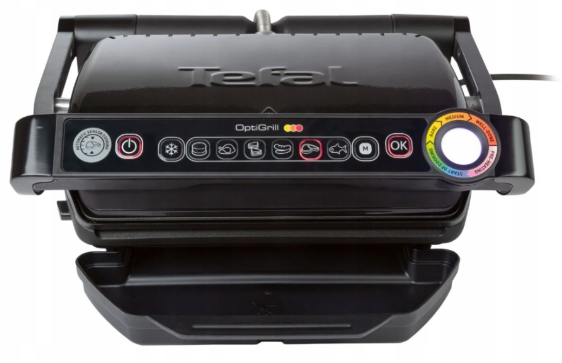 TEFAL GC712816 OptiGrill 2000W Electric Grill Black