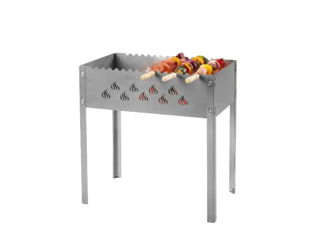 Country Side (GRILLMEISTER) Shashlik Charcoal Barbecue BBQ KANSAS, incl. 6 grill skewers