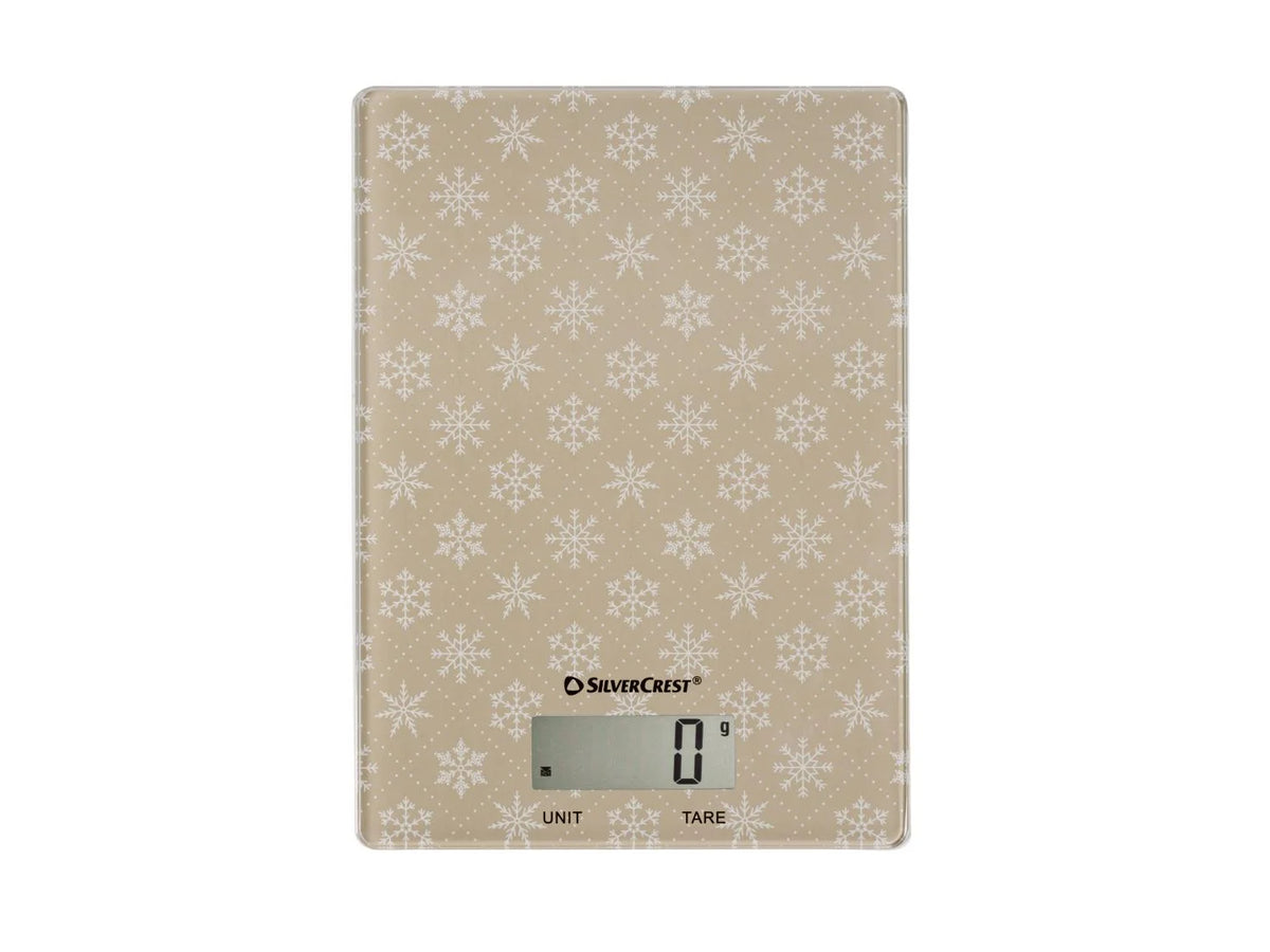 SILVERCREST® Digital kitchen scale - Snow pattern