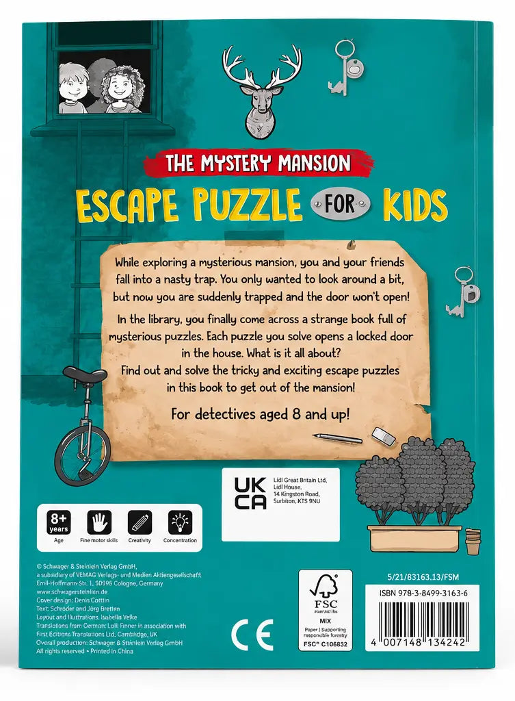 The Mystery Mansion – Escape Puzzle for Kids (Ages 8+)