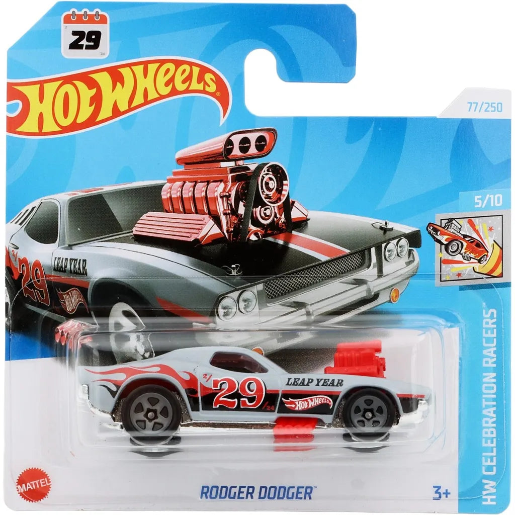Hot Wheels Rodger Dodger - Gray - HW Celebration Racers
