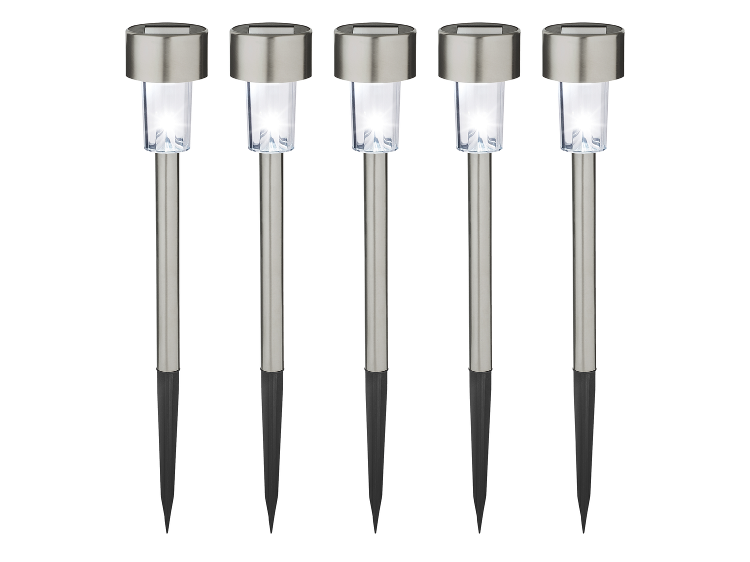 LIVARNO LED pack of 5 solar lamps - White Light