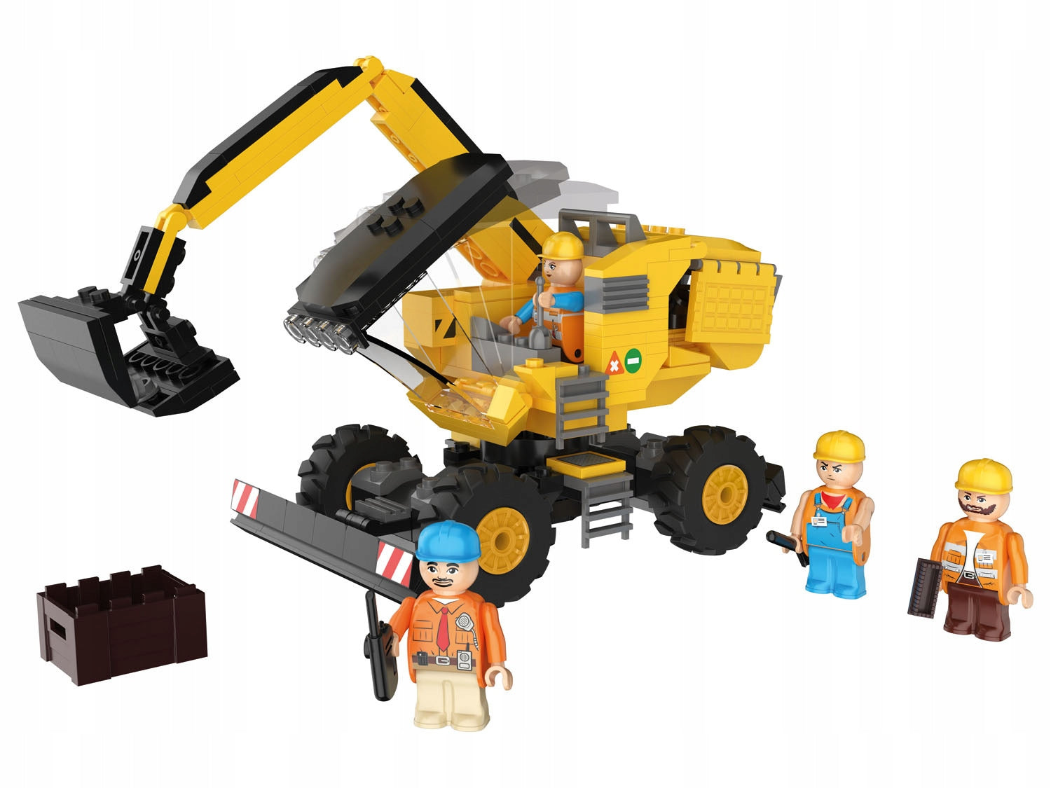 KIDLAND BLOCKS EXCAVATOR CONSTRUCTION SITE 275 PIECES, 5+