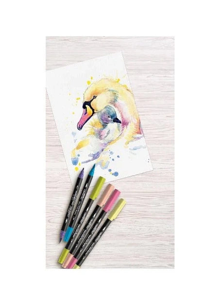Crelando Double-sided watercolor markers 6 pcs - CHOOSE COLOR PALETTE