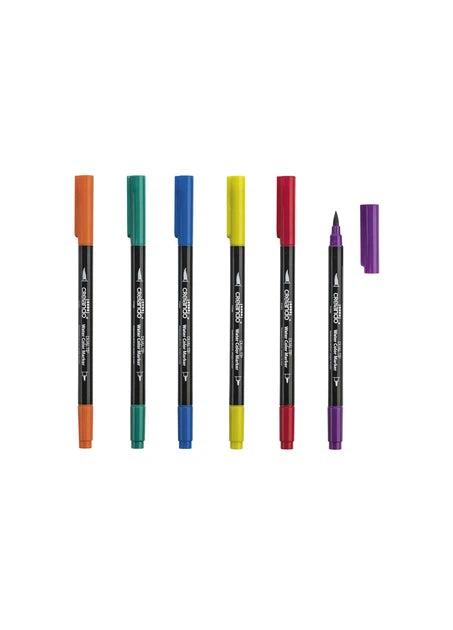 Crelando Double-sided watercolor markers 6 pcs - CHOOSE COLOR PALETTE