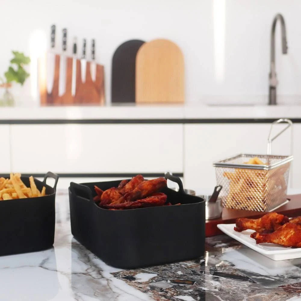 VonShef Set of 2 Reusable Silicone Air Fryer Liners