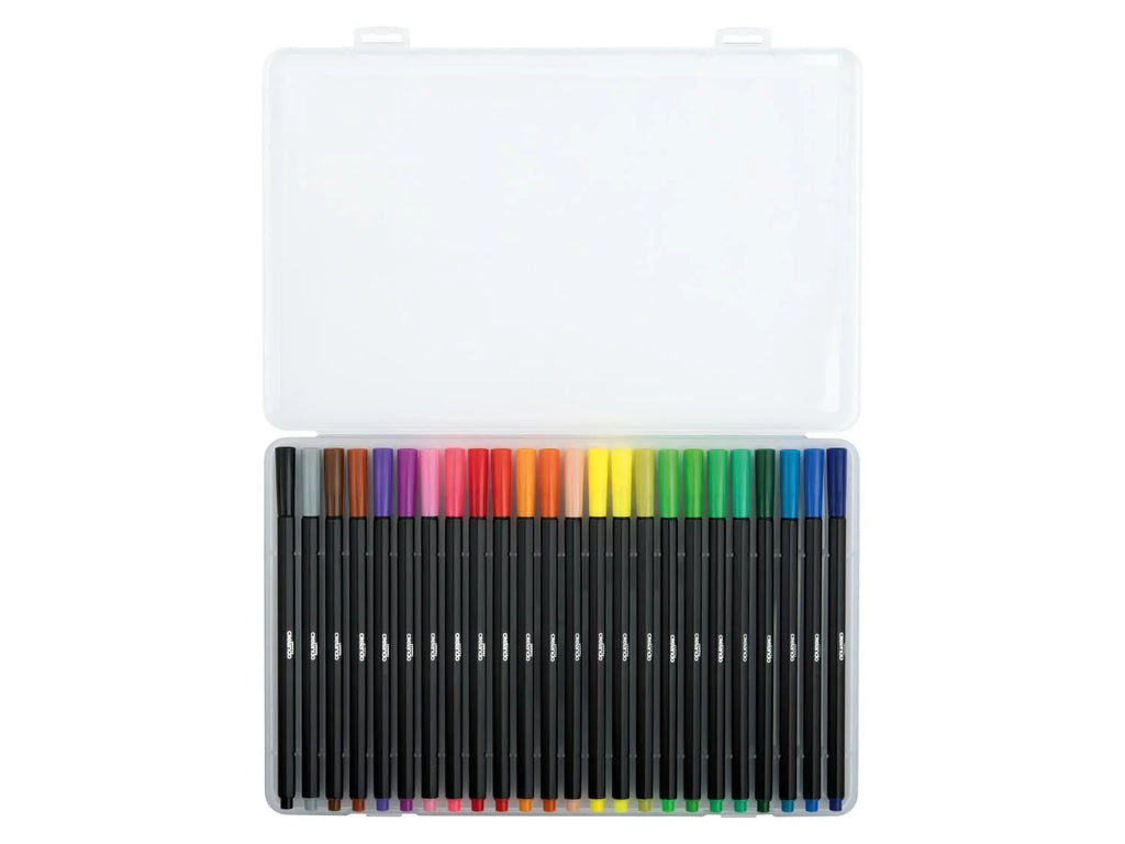 CRELANDO® Fineliner Pens Set of 24 Pieces (0.4mm)
