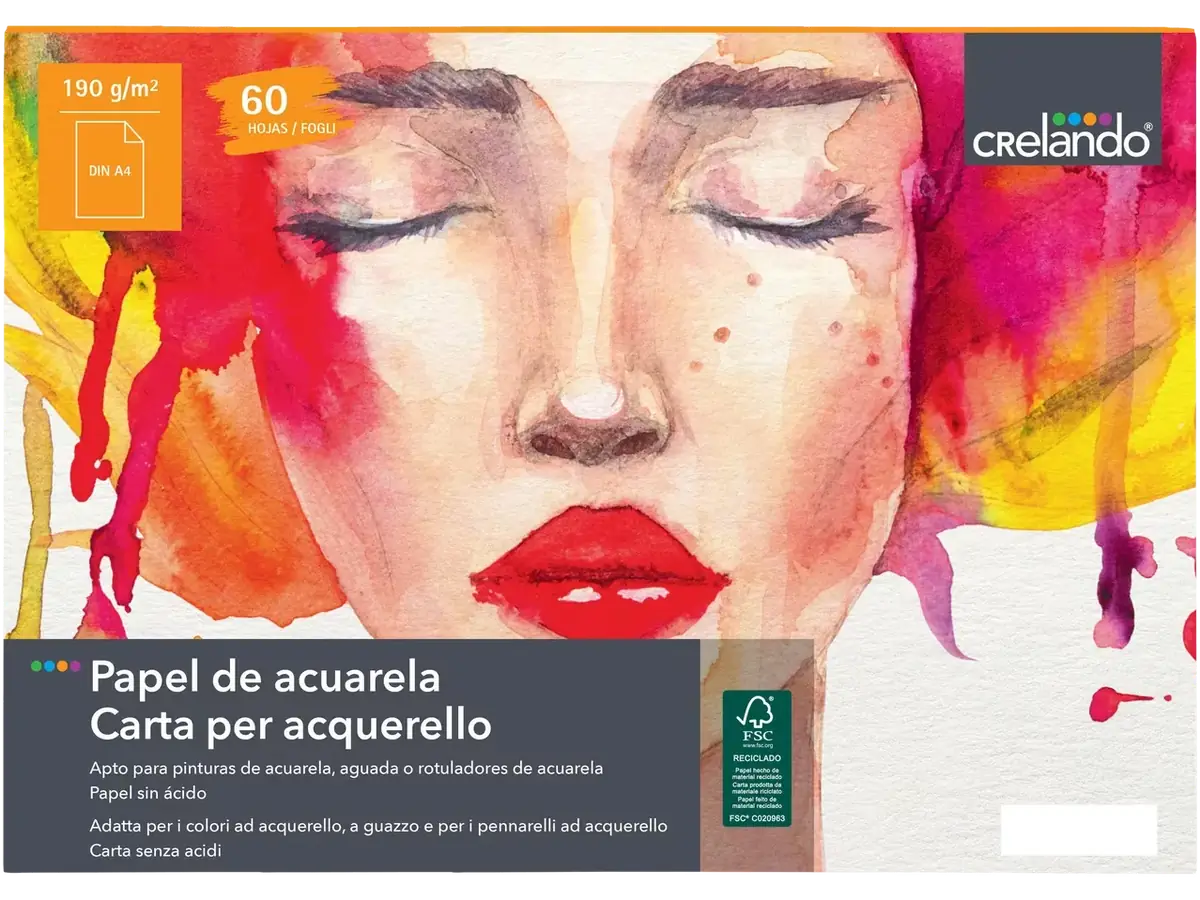 CRELANDO A4 Watercolour Paper (190 gms)