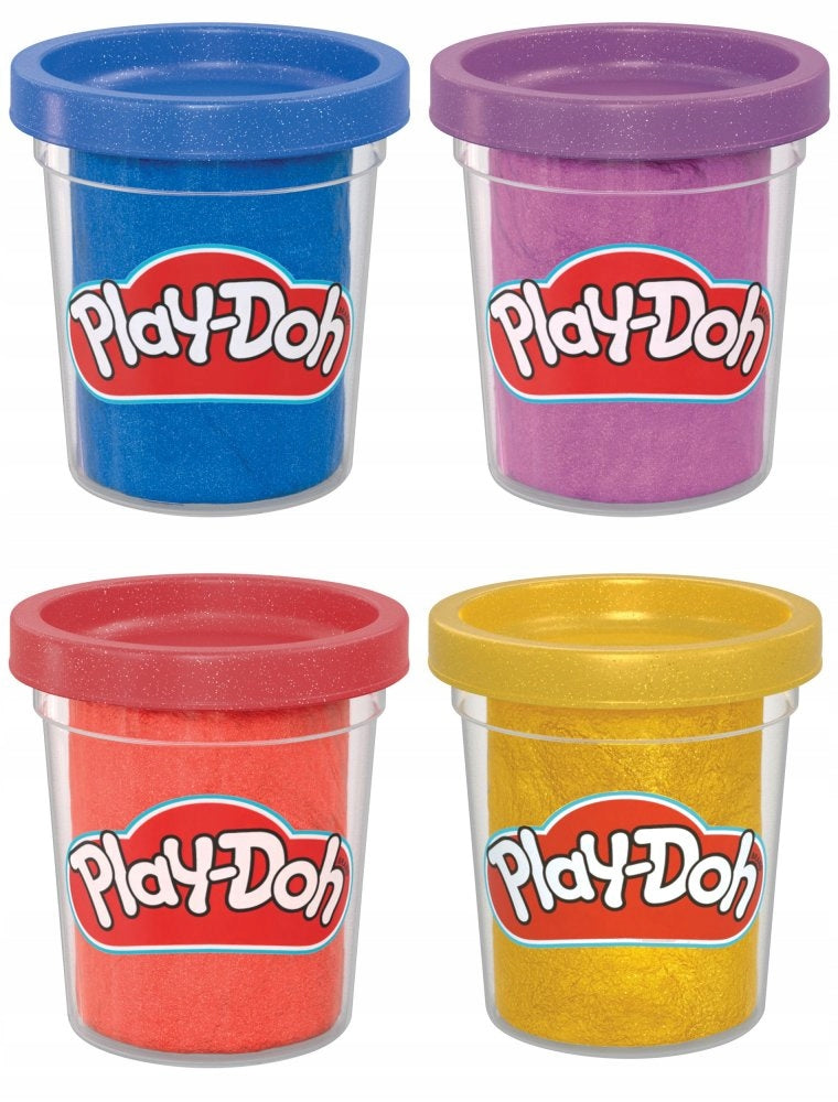 Hasbro Play-Doh 4 Metallic Shine Compound (play doh)