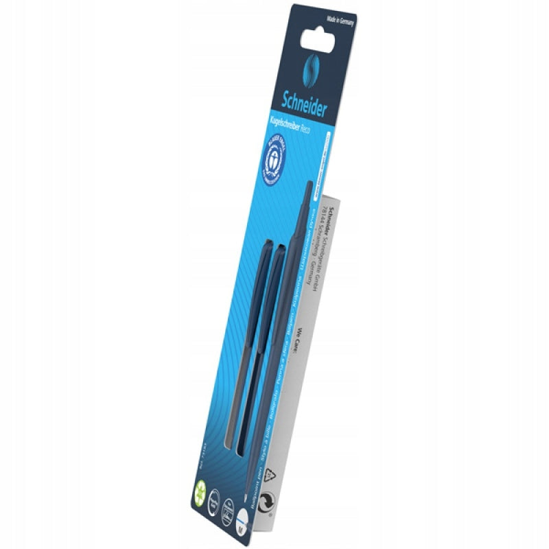 Schneider RECO M blue automatic ballpoint pen set of 2
