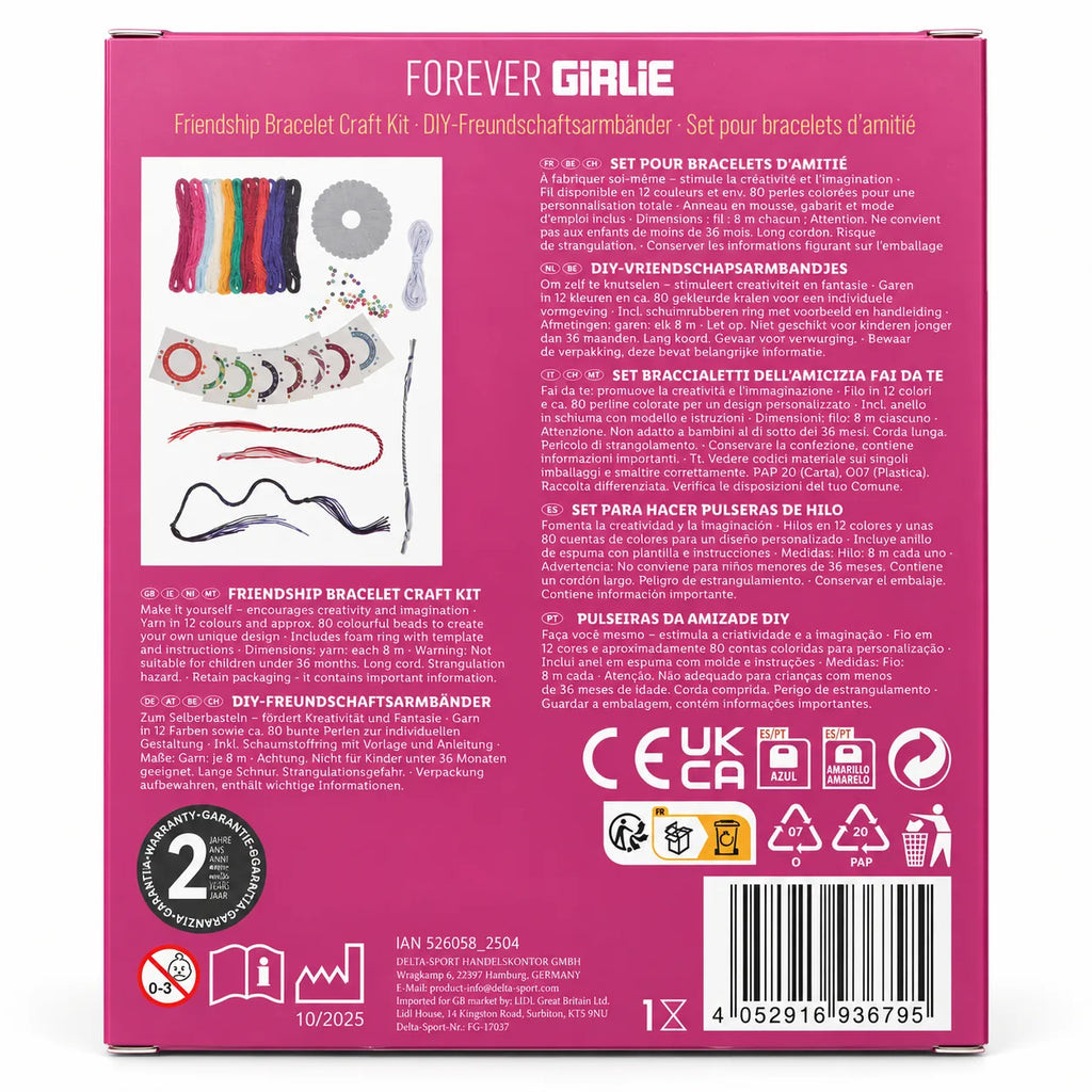 Forever Girlie Friendship Bracelet Craft Kit