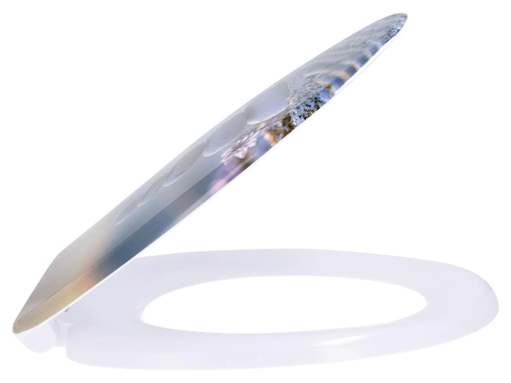 LIVARNO® Duroplast toilet seat - Stones Motif