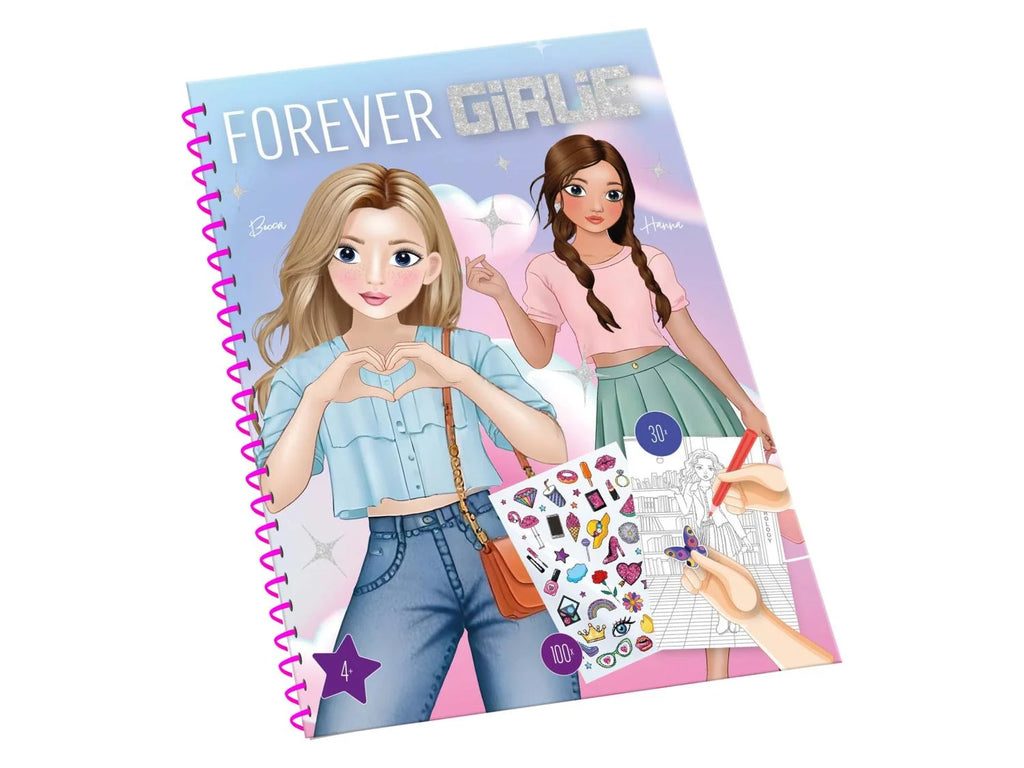 Forever Girlie creative coloring book
