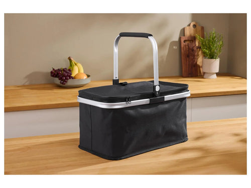 Kaufland Foldable Shopping/Picnic basket - BLACK