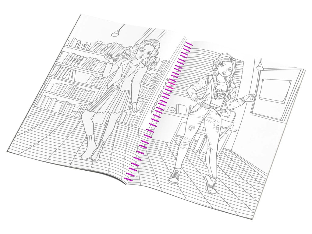 Forever Girlie creative coloring book