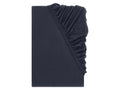 LIVARNO® Jersey fitted sheet, Dark Blue, 90-100 x 200 cm (Single)